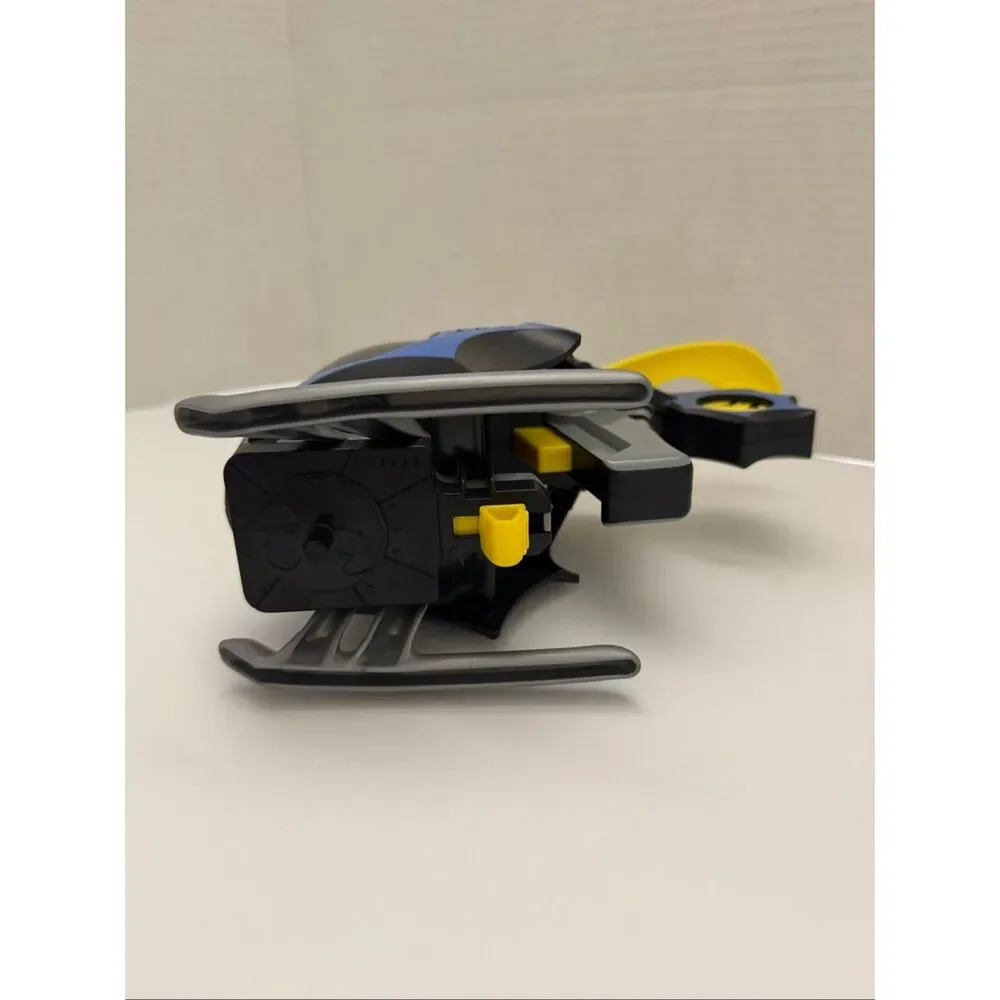 Imaginext DC Super Friends BATCOPTER Helicopter 3 Batman Figures 2 Batbot Discs
